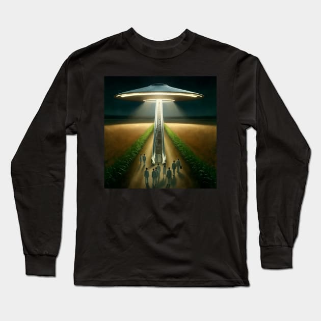 Leaving the Earth behind. Long Sleeve T-Shirt by k9-tee